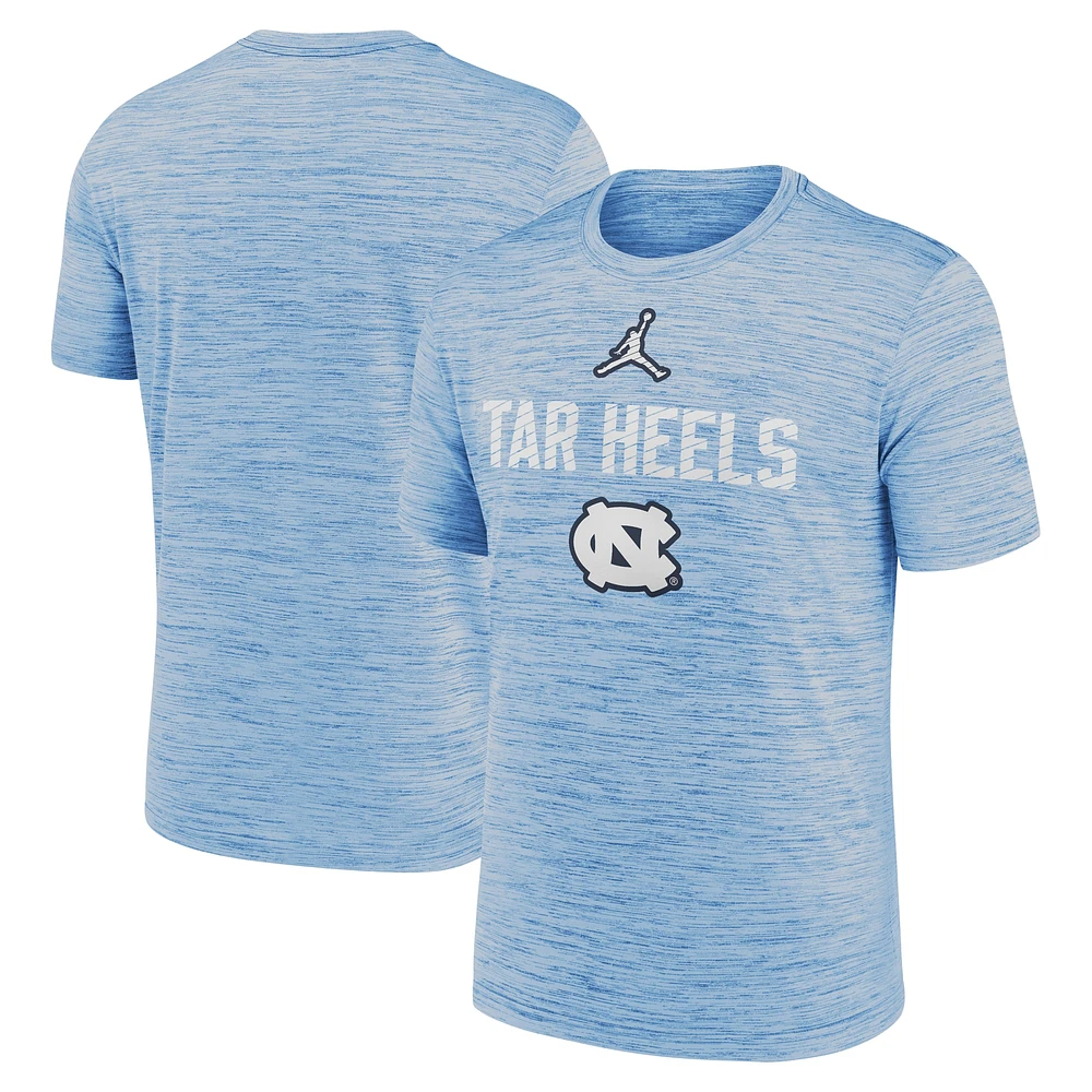 Men's Jordan Brand Carolina Blue North Tar Heels Campus Slant Velocity Performance T-Shirt