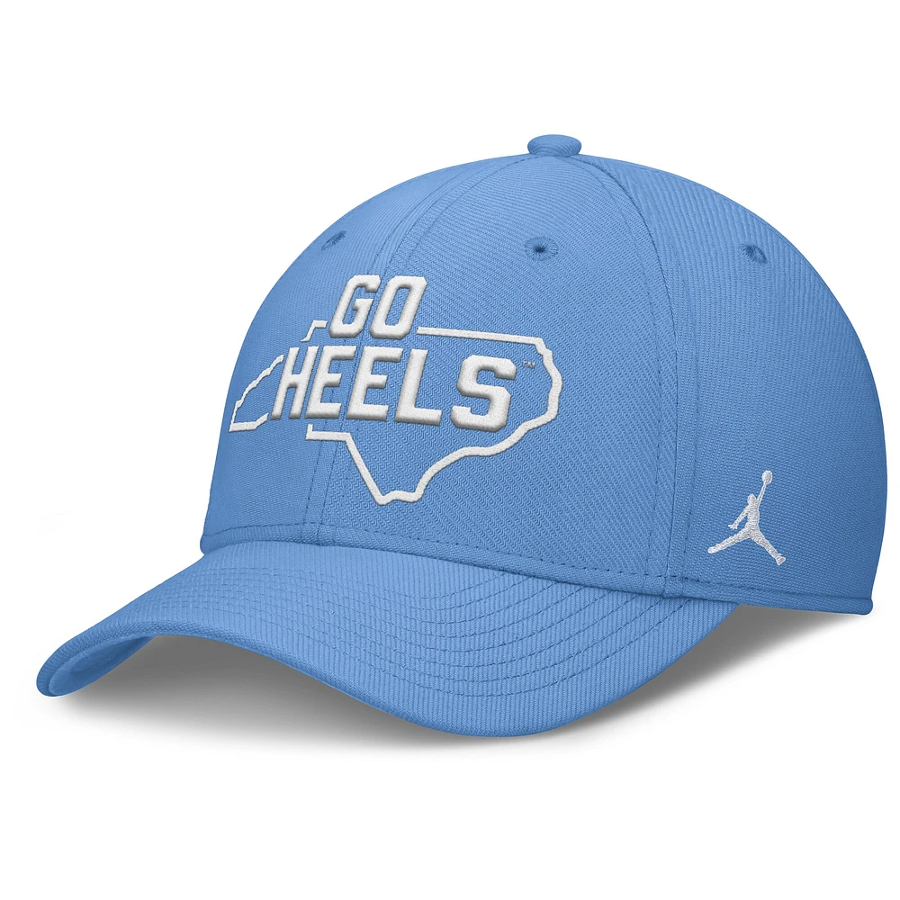 Men's Jordan Brand Carolina Blue North Tar Heels Local Swoosh Flex Hat