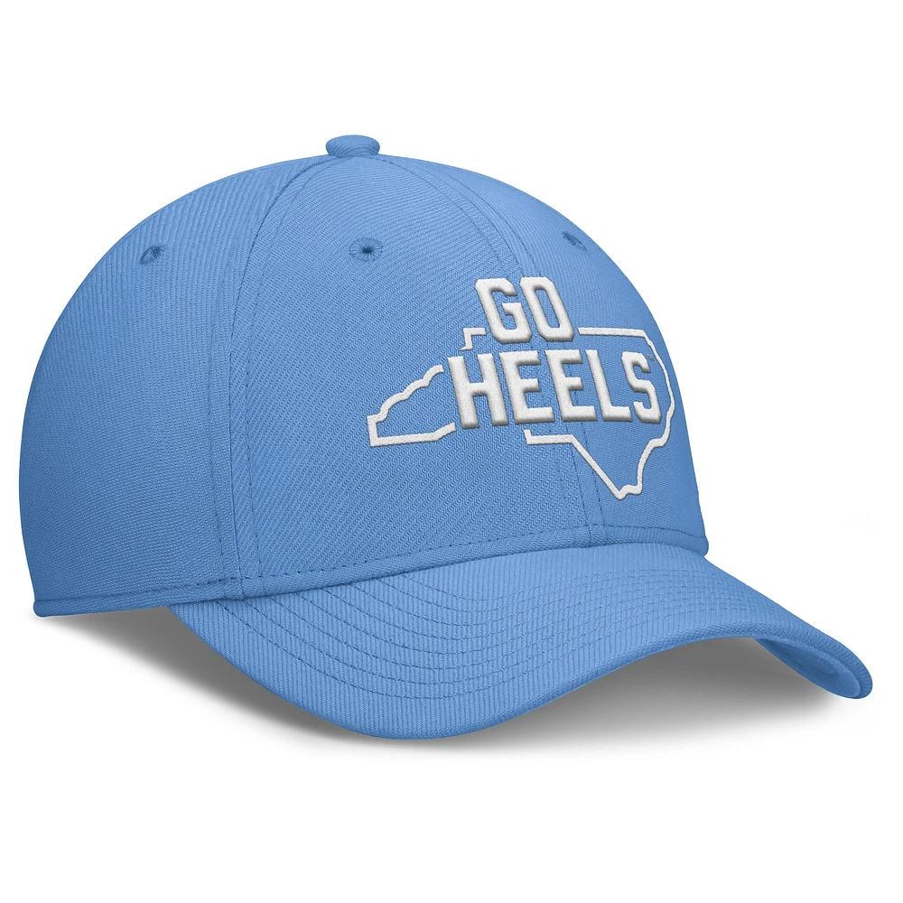 Men's Jordan Brand Carolina Blue North Tar Heels Local Swoosh Flex Hat