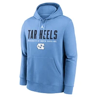 Men's Jordan Brand  Carolina Blue North Tar Heels Primetime Dynamic Mascot Club Fleece Pullover Hoodie
