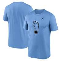 T-shirt Jordan Brand Carolina Blue pour homme avec logo alternatif Primetime Legend des Tar Heels de Caroline du Nord