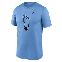 T-shirt Jordan Brand Carolina Blue pour homme avec logo alternatif Primetime Legend des Tar Heels de Caroline du Nord