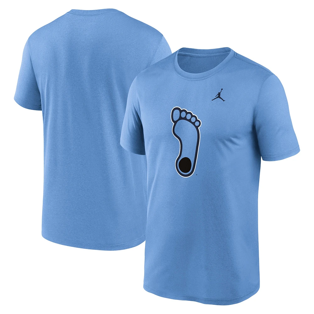 T-shirt Jordan Brand Carolina Blue pour homme avec logo alternatif Primetime Legend des Tar Heels de Caroline du Nord