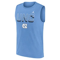 Débardeur Jordan Brand Carolina Blue pour homme, North Tar Heels Primetime Tricode Legend Performance