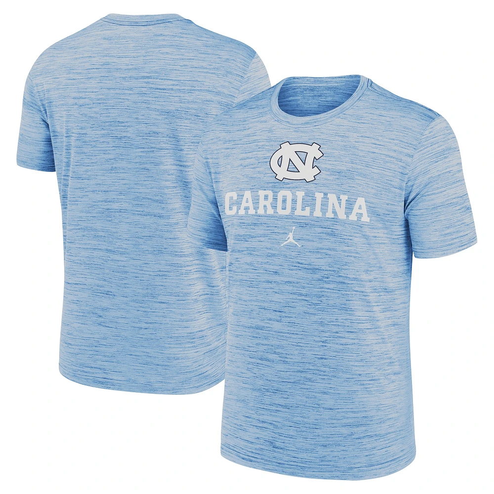 T-shirt Jordan Brand Carolina Blue pour homme des Tar Heels de Caroline du Nord Primetime Velocity