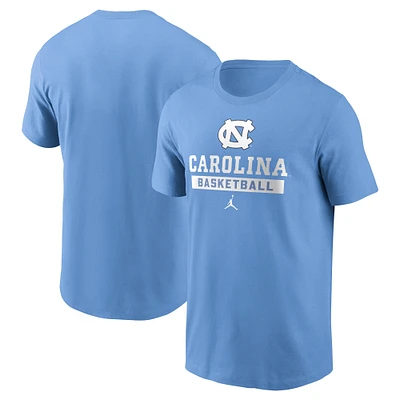 Men's Jordan Brand Light Blue North Carolina Tar Heels Basketball T-Shirt