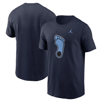 T-shirt Jordan Brand pour hommes, bleu marine, North Carolina Tar Heels Primetime Alternate Logo