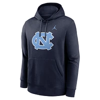 Men's Jordan Brand Navy North Carolina Tar Heels Primetime Club Fleece Pullover Hoodie