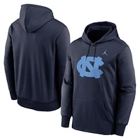 Sweat à capuche Jordan Brand bleu marine pour homme, North Carolina Tar Heels Primetime Endzone Performance