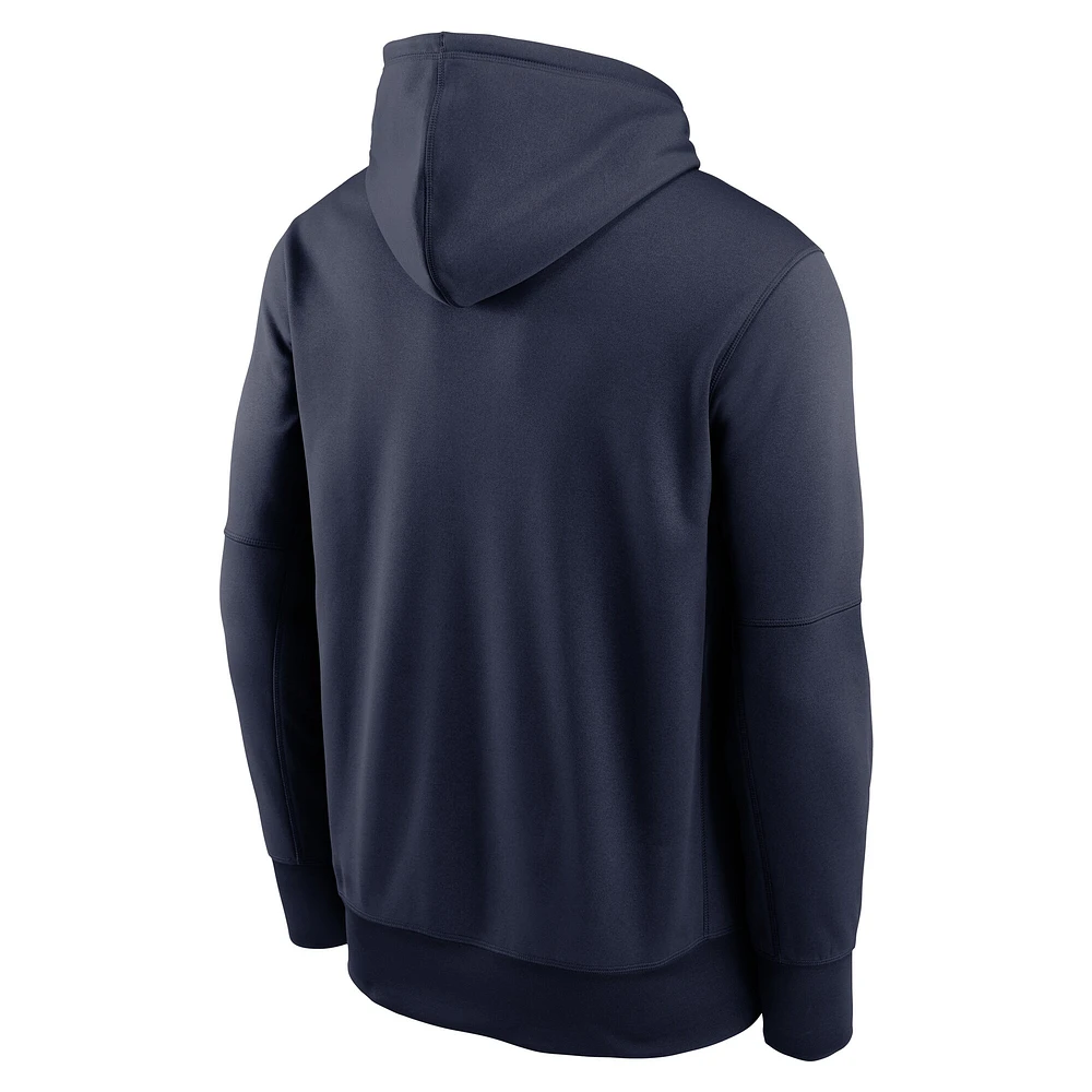 Sweat à capuche Jordan Brand bleu marine pour homme, North Carolina Tar Heels Primetime Endzone Performance