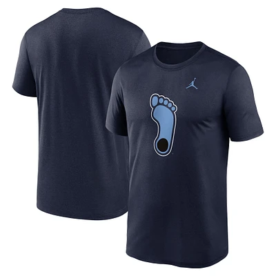 T-shirt Jordan Brand bleu marine pour homme avec logo alternatif Primetime Legend des Tar Heels de Caroline du Nord