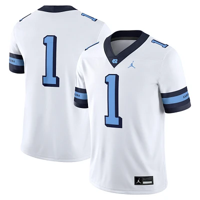 Maillot de jeu alternatif blanc Jordan Brand #1 North Carolina Tar Heels pour homme