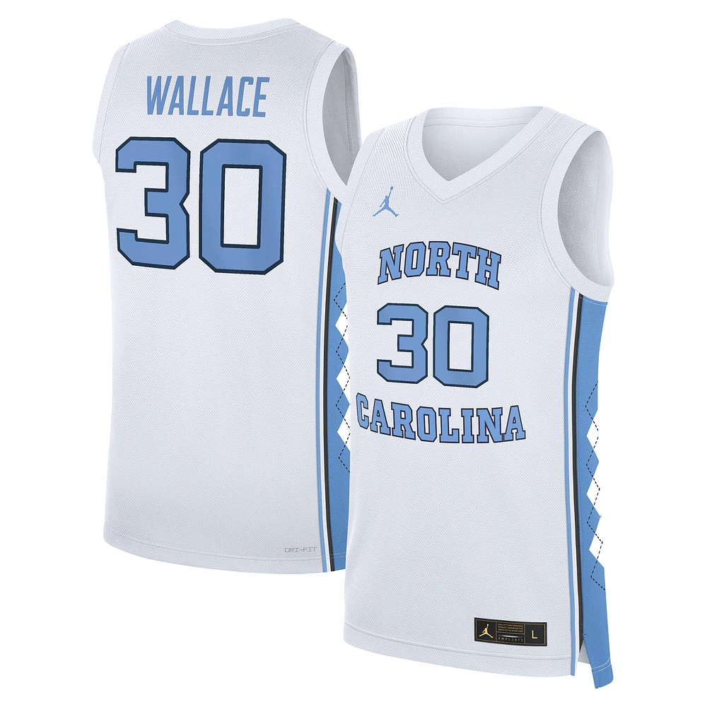 Maillot de basket-ball réplique Jordan Brand Rasheed Wallace pour homme, blanc, Caroline du Nord Tar Heels