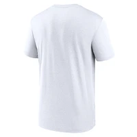 T-shirt Jordan Brand blanc pour homme avec logo principal et légende des North Carolina Tar Heels