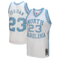 Men's Mitchell & Ness Michael Jordan White North Carolina Tar Heels 1983/84 Authentic Retired Player Jersey