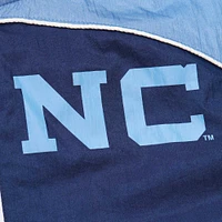 Men's Mitchell & Ness White North Carolina Tar Heels Big Shot Premium Full-Zip Windbreaker