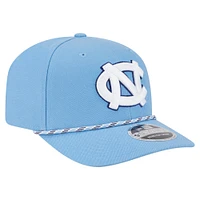 Casquette extensible à boutons-pression New Era Carolina Blue pour homme, motif Game Day Multi-Rope 9SEVENTY des Tar Heels de Caroline du Nord