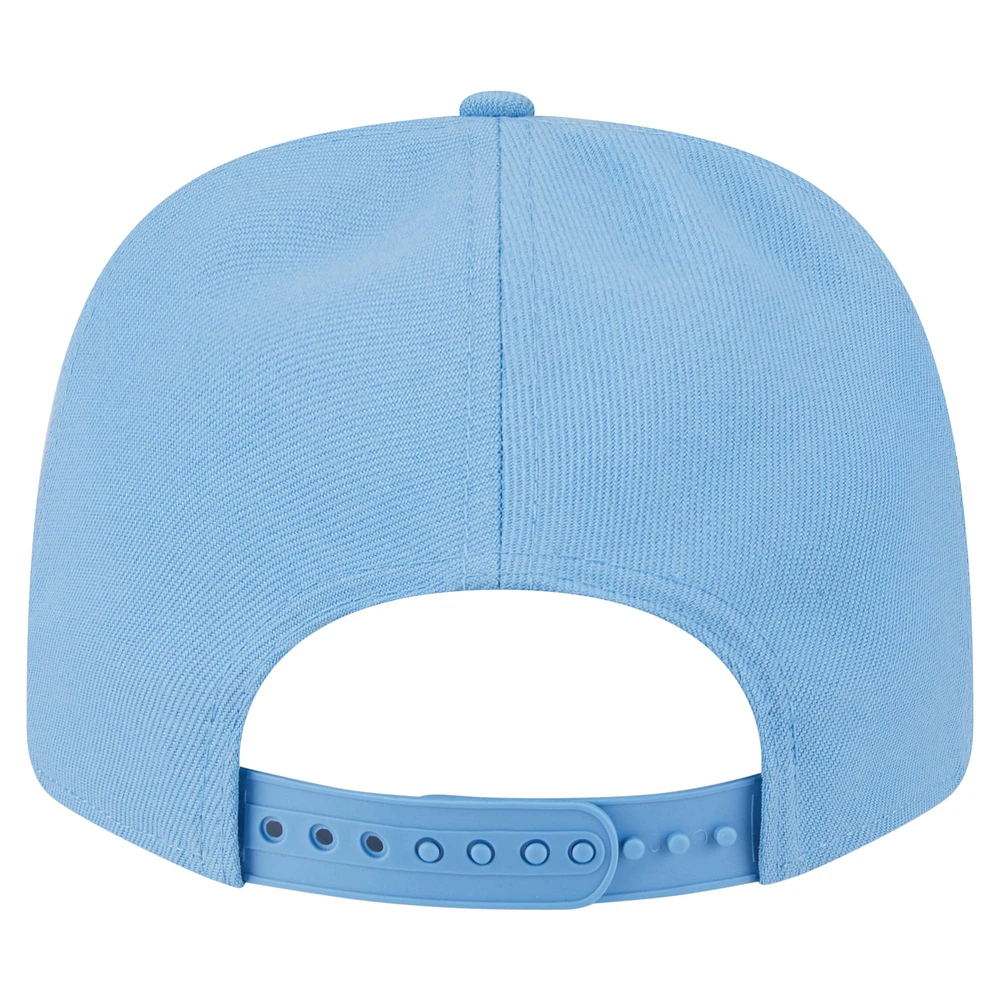 Casquette extensible à boutons-pression New Era Carolina Blue pour homme, motif Game Day Multi-Rope 9SEVENTY des Tar Heels de Caroline du Nord
