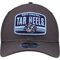 Men's New Era Charcoal North Carolina Tar Heels Team Elevated 9SEVENTY Stretch-Snap Adjustable Hat