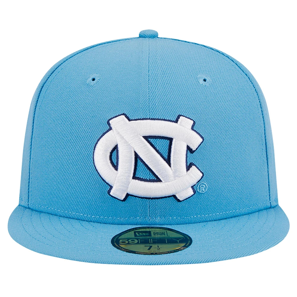 Men's New Era Light Blue North Carolina Tar Heels 59FIFTY Fitted Hat