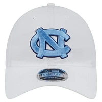 Men's New Era White North Carolina Tar Heels Active Ripstop 9TWENTY Adjustable Hat