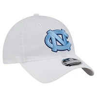 Men's New Era White North Carolina Tar Heels Active Ripstop 9TWENTY Adjustable Hat