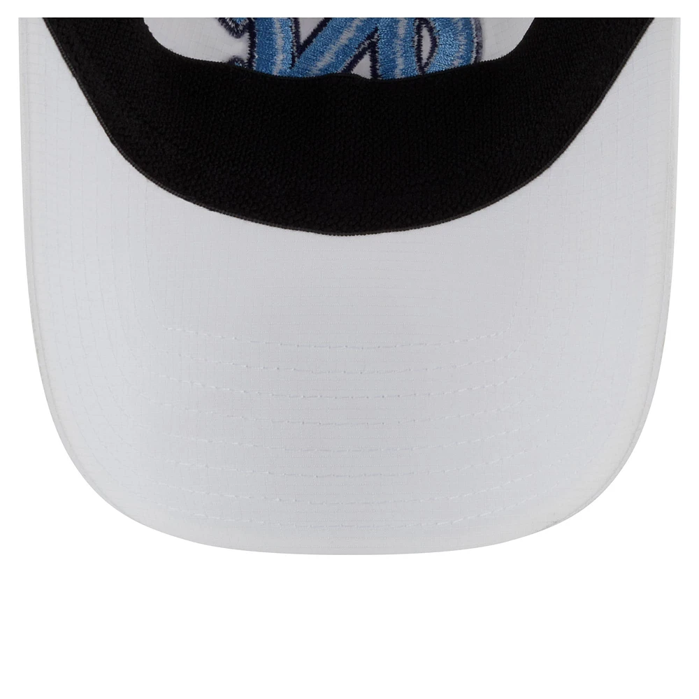 Men's New Era White North Carolina Tar Heels Active Ripstop 9TWENTY Adjustable Hat