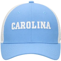 Casquette ajustable Nike Carolina Blue/White North Tar Heels Rise Trucker Performance pour homme
