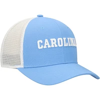Casquette ajustable Nike Carolina Blue/White North Tar Heels Rise Trucker Performance pour homme