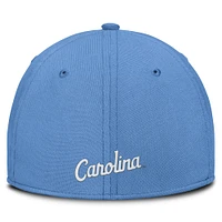 Men's Nike Carolina Blue North Tar Heels 2025 Dugout Coaches Rise Swoosh Performance Flex Hat
