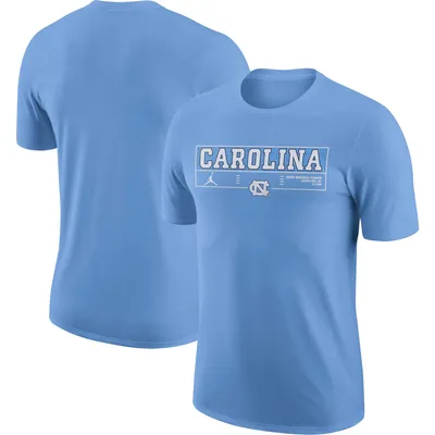 North Carolina Tar Heels Nike Wordmark Stadium T-Shirt - Blue