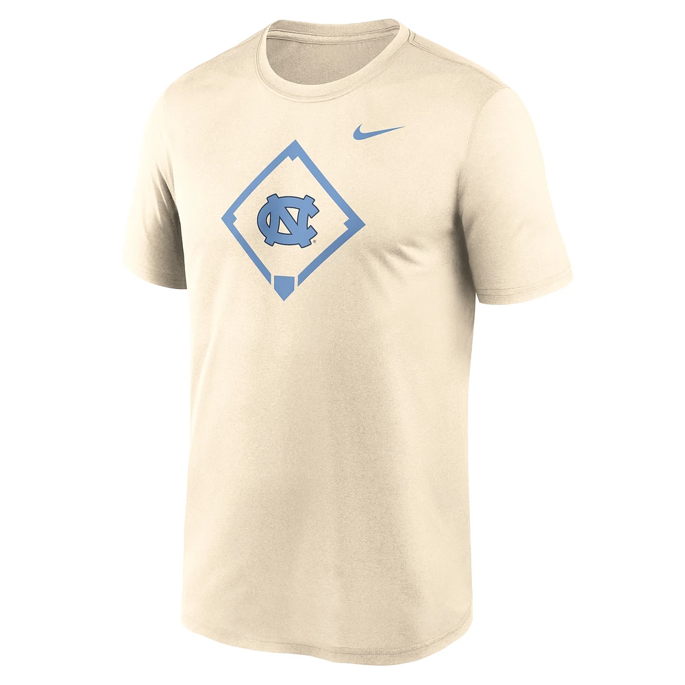 Men's Nike Cream North Carolina Tar Heels Legend Baseball Icon Performance T-Shirt
