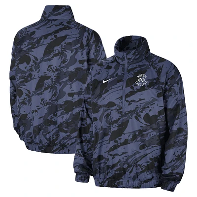 Men's Nike  Navy North Carolina Tar Heels Anorak Half-Zip Jacket