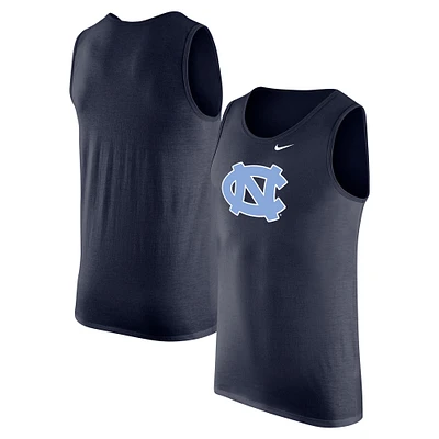 Débardeur Nike bleu marine pour homme des Tar Heels de Caroline du Nord