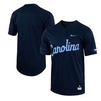 Men's Nike Navy North Carolina Tar Heels Two-Button Replica Baseball Jersey