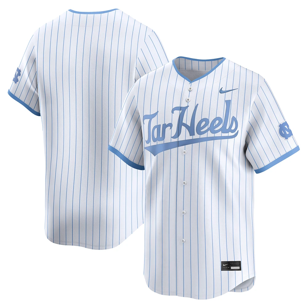 Men's Nike White North Carolina Tar Heels College Limited Baseball Jersey