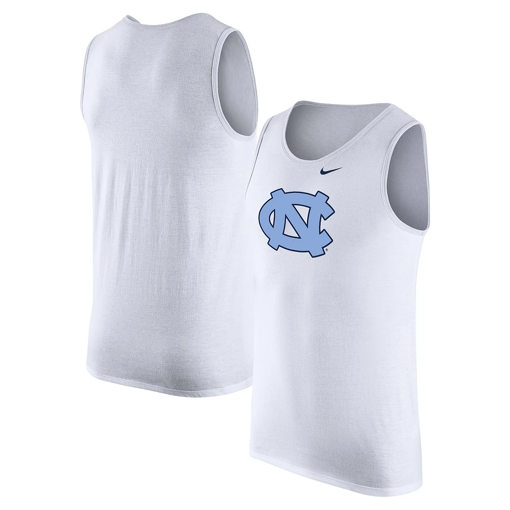 Débardeur Nike blanc pour homme des Tar Heels de Caroline du Nord