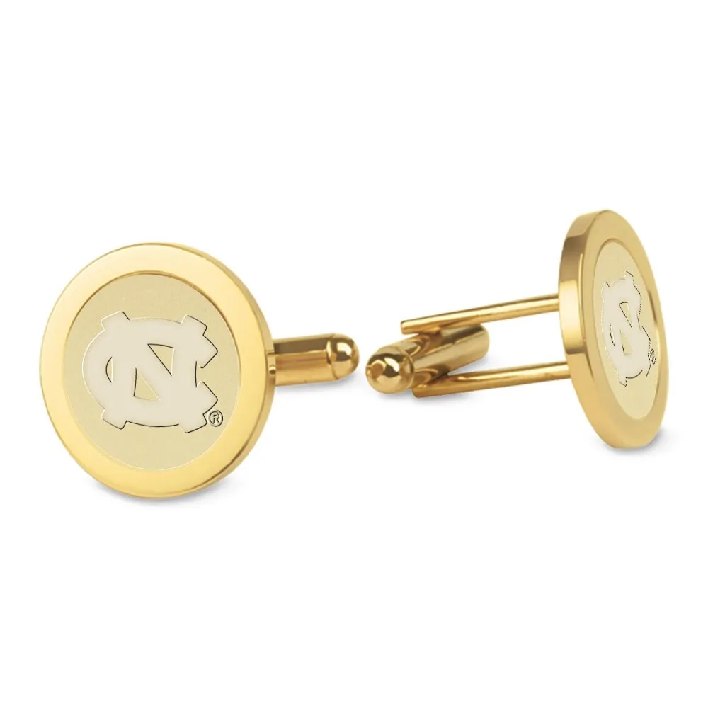 Lids North Carolina Tar Heels Gold Cufflinks