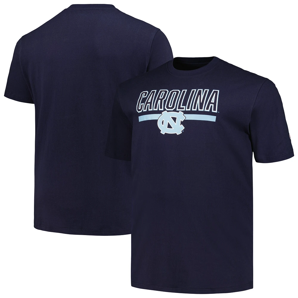 T-shirt d'équipe pour hommes de la marine North Carolina Tar Heels Big & Tall