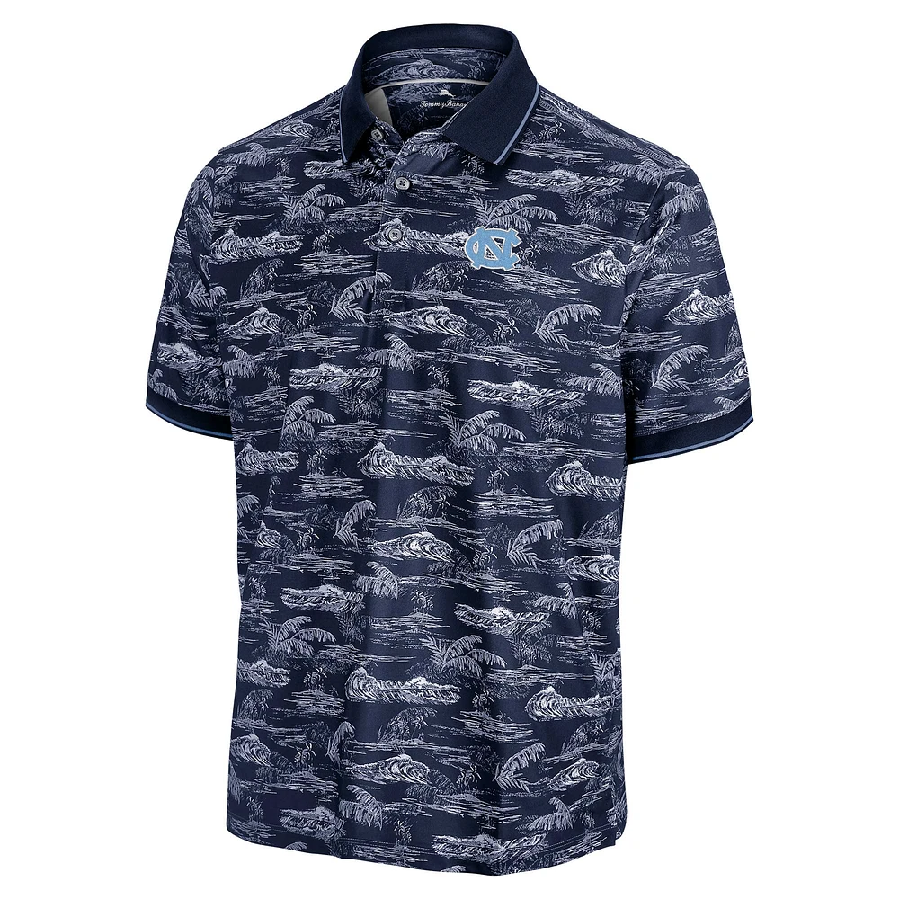 Polo Tommy Bahama Carolina Blue pour homme des Tar Heels de Caroline du Nord Sport Bay View