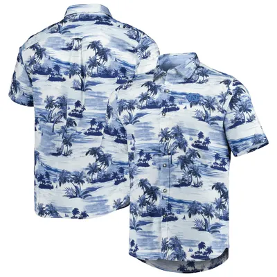 North Carolina Tar Heels Tommy Bahama Tropical Horizons Button-Up Shirt - Blue