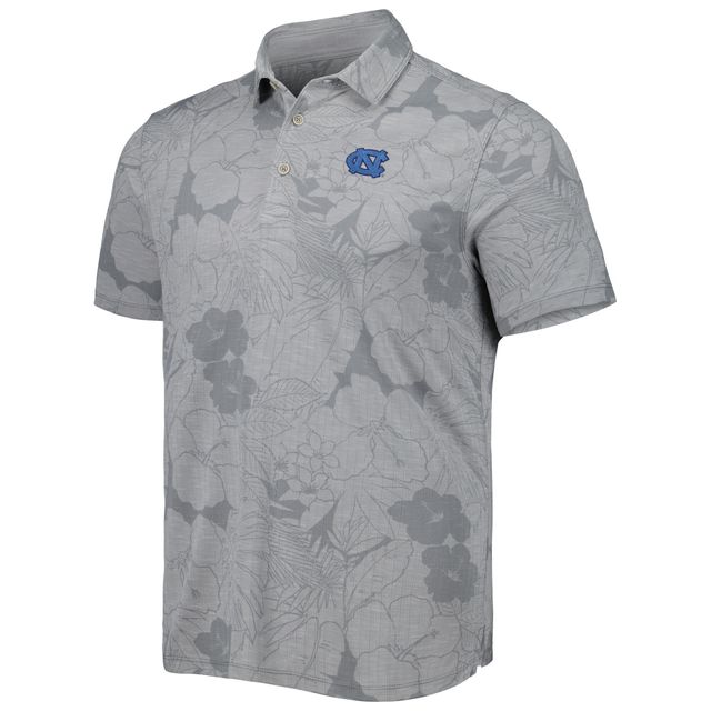 Polo Miramar Blooms Tommy Bahama Grey North Carolina Tar Heels pour homme