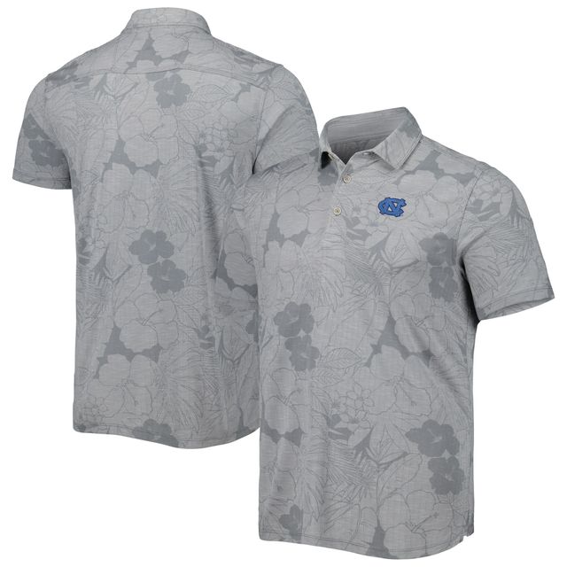 Polo Miramar Blooms Tommy Bahama Grey North Carolina Tar Heels pour homme