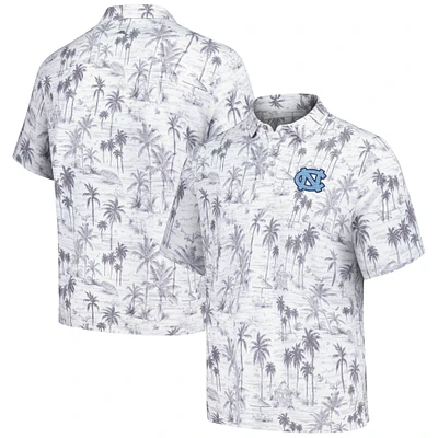 Polo tri-mélange Tommy Bahama pour hommes, gris, Caroline du Nord, Tar Heels Sport Cabana Shores IslandZone