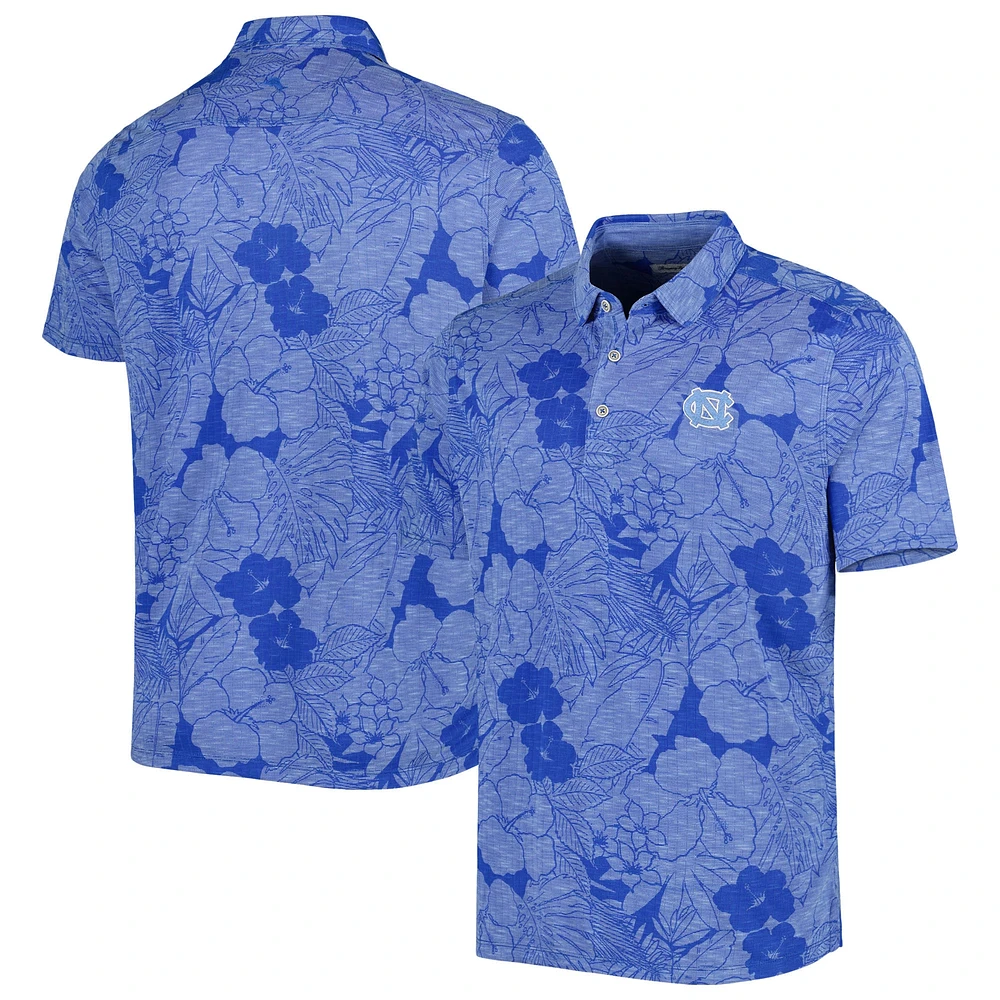 Polo Tommy Bahama Navy North Carolina Tar Heels Big & Tall Miramar Blooms pour homme