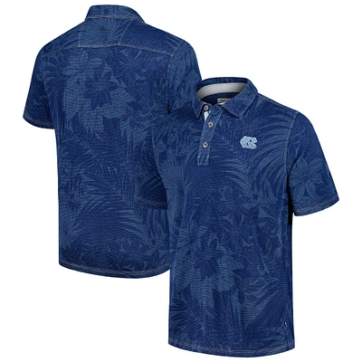 Polo Tommy Bahama Navy North Carolina Tar Heels pour homme, grande taille, sport Santiago Paradise