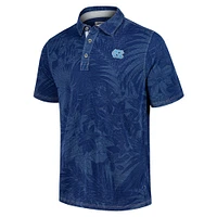 Polo Tommy Bahama bleu marine pour homme des Tar Heels de Caroline du Nord Sport Santiago Paradise