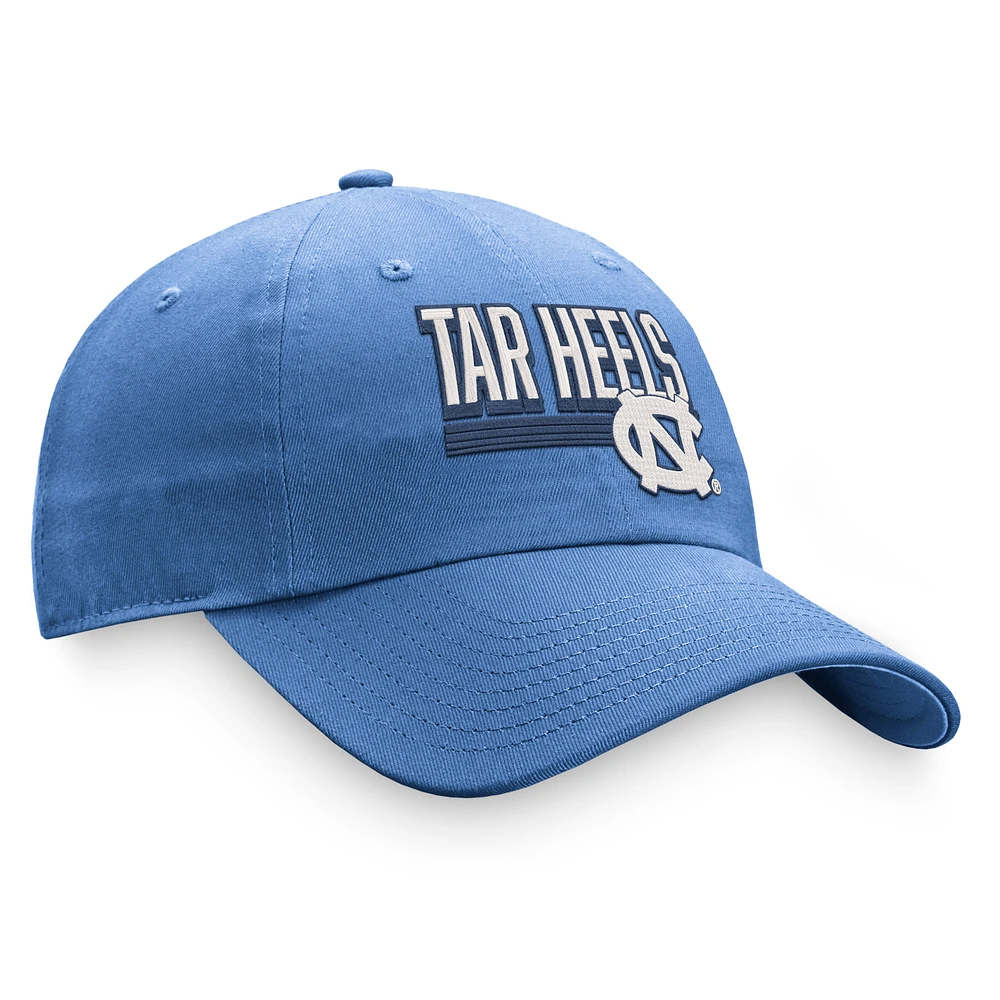 Chapeau réglable Top of the World Carolina Blue North Carolina Tar Heels Slice pour hommes