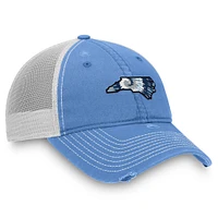 Casquette ajustable à imprimé tie-dye bleu/blanc de Caroline du Nord pour homme Top of the World Carolina Tar Heels
