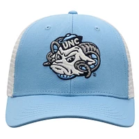 Men's Top of the World Carolina Blue/White North Carolina Tar Heels Victory Baseline Trucker Adjustable Hat